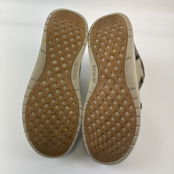 Hey Dude Eloise Ankle Boot Pull On Lace Up Recycled Leather Oak Moc Toe Womens 9 - Picture 9 of 12